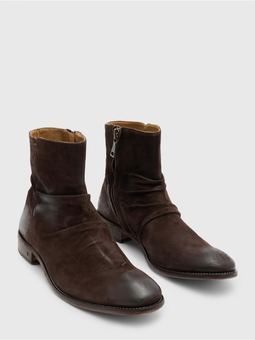 NWT John Varvatos Morrison suede sharpei boot Size USA 11 EU 45
